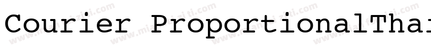 Courier ProportionalThai字体转换